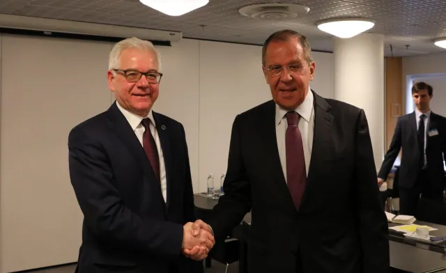 Czaputowicz spotkał się z Ławrowem. Szefowie dyplomacji Polski i Rosji nie prowadzili rozmów od 2014 roku