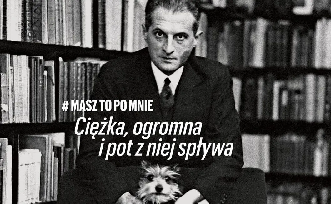 Julian Tuwim na plakacie kampanii #MaszToPoMnie / POLIN