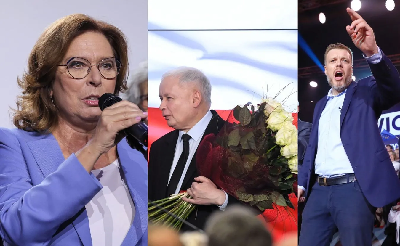 Małgorzata Kidawa-Błońska, Jarosław Kaczyński i Adrian Zandberg