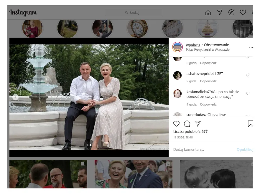 "I po co tak się obnosić ze swoją orientacją". Dudowie zhejtowani za świętowanie Dnia Pocałunku na Instagramie