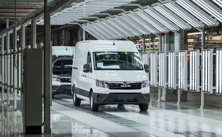 MAN TGE jest produkowany w fabryce VW we Wrze