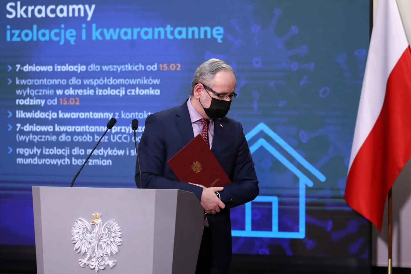 Niedzielski: Od 11 lutego zniesiona zostaje kwarantanna przyjazdowa