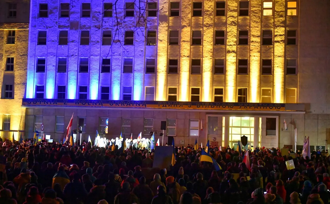 "Nigdy Więcej Wojny". Protesty przeciwko rosyjskiej agresji w wielu miastach Polski