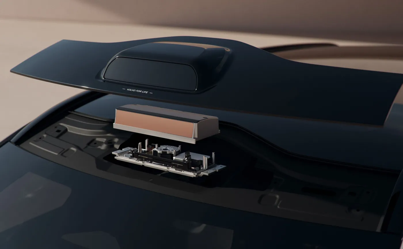 Volvo EX90 - Lidar nad przednią szybą