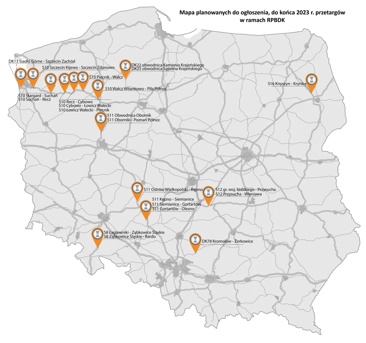Nowe drogi ekspresowe - przetargi do ogłoszenia w 2023 roku