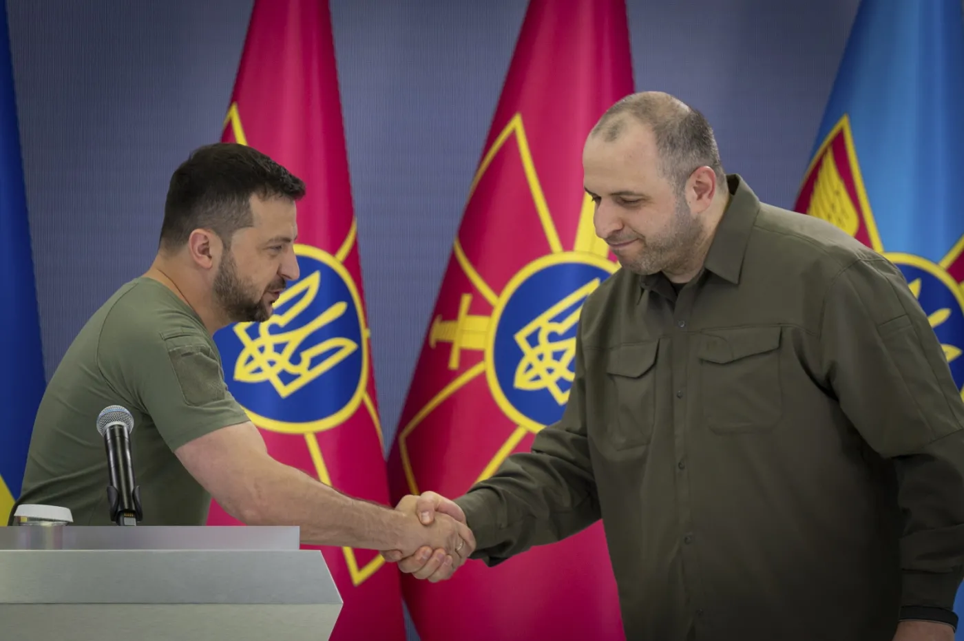 Rustem Umierow i Wołodymyr Zełenski