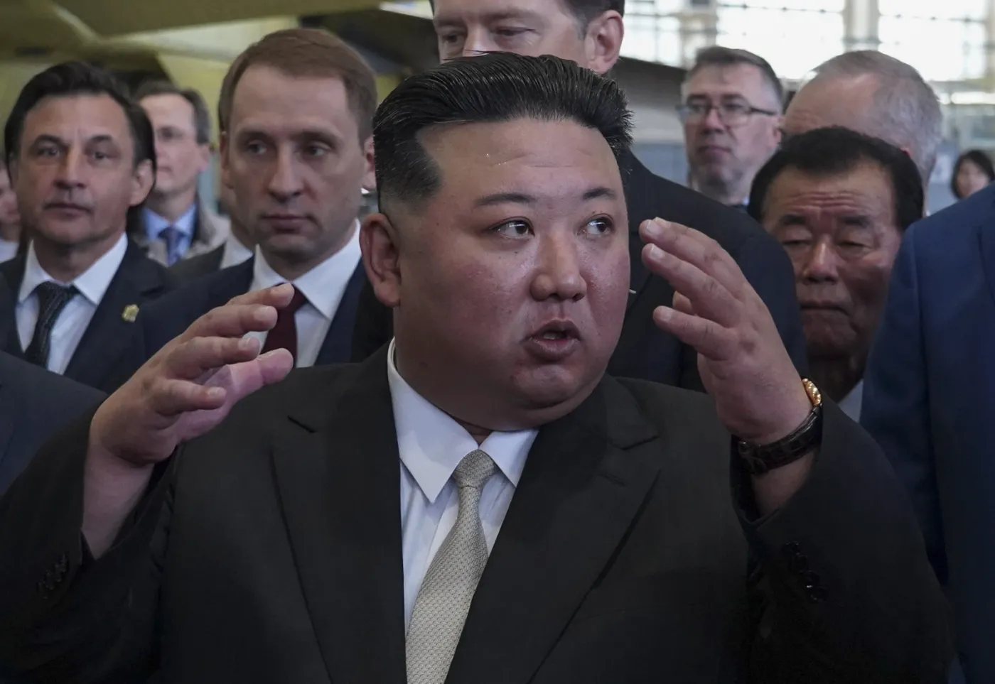 Kim Dzong Un podczas wizyty w Rosji
