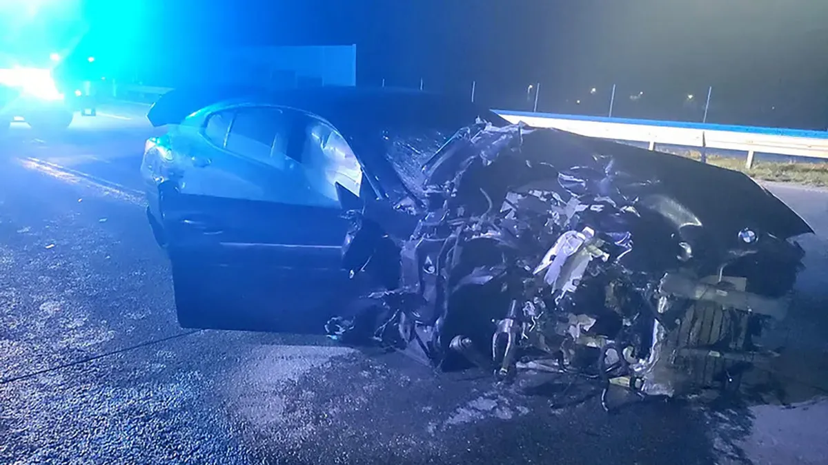 BMW wypadek a1
