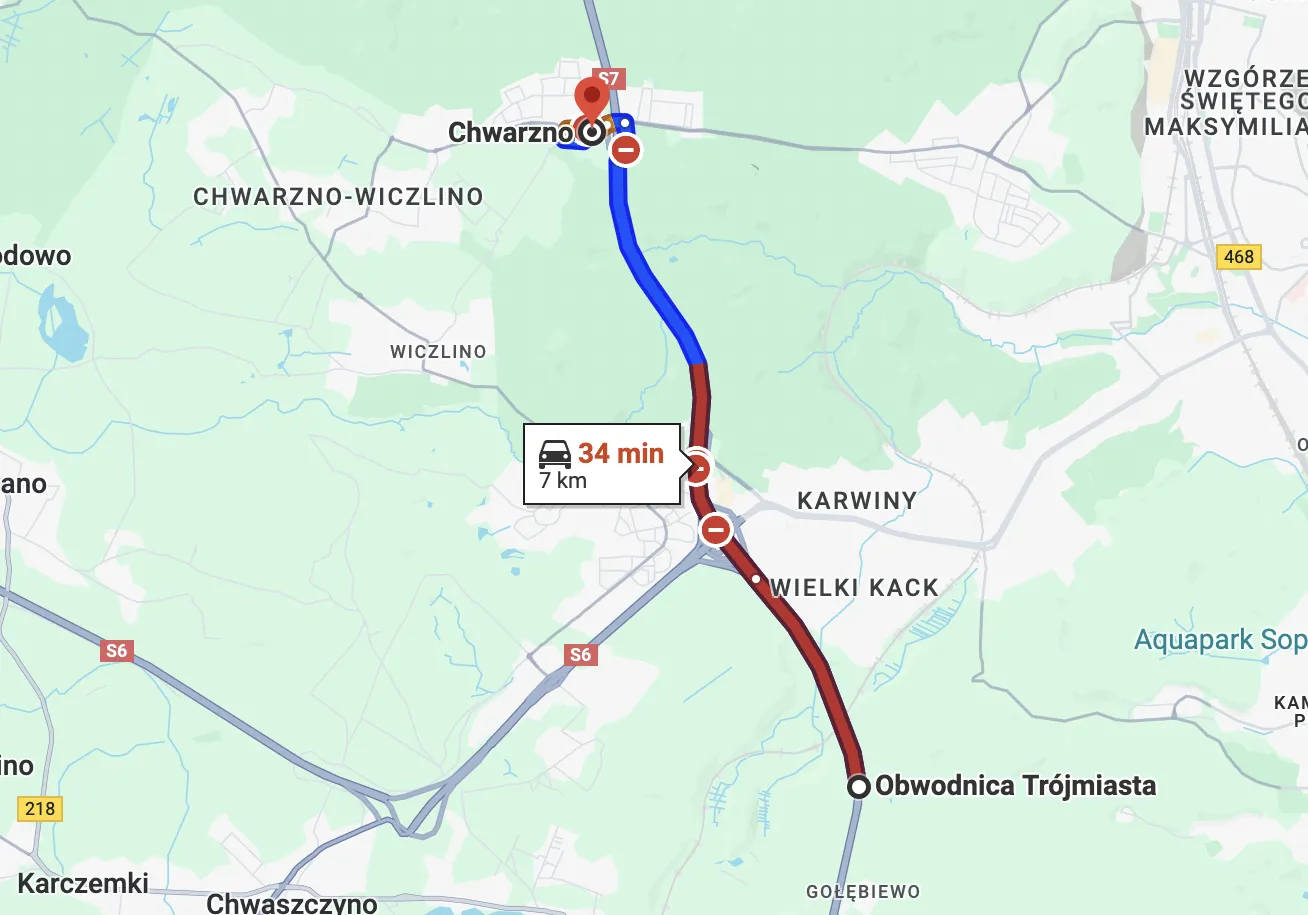 Utrudnienia na Obwodnicy Trójmiasta
