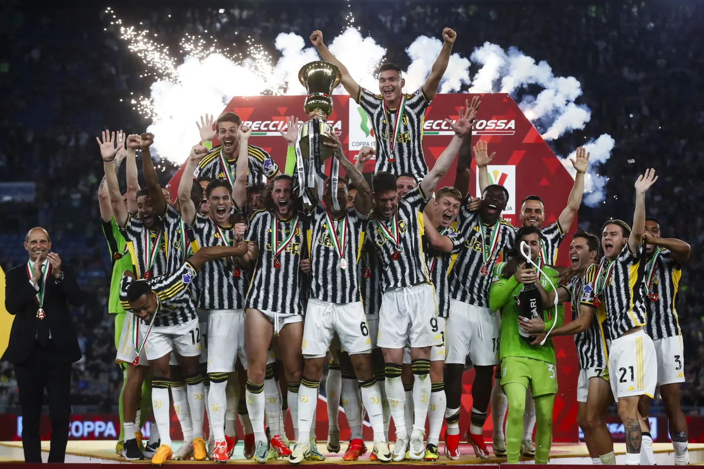 Juventus zdobył Puchar Włoch. Szczęsny nie zagrał w finale, Milik tylko 9 minut