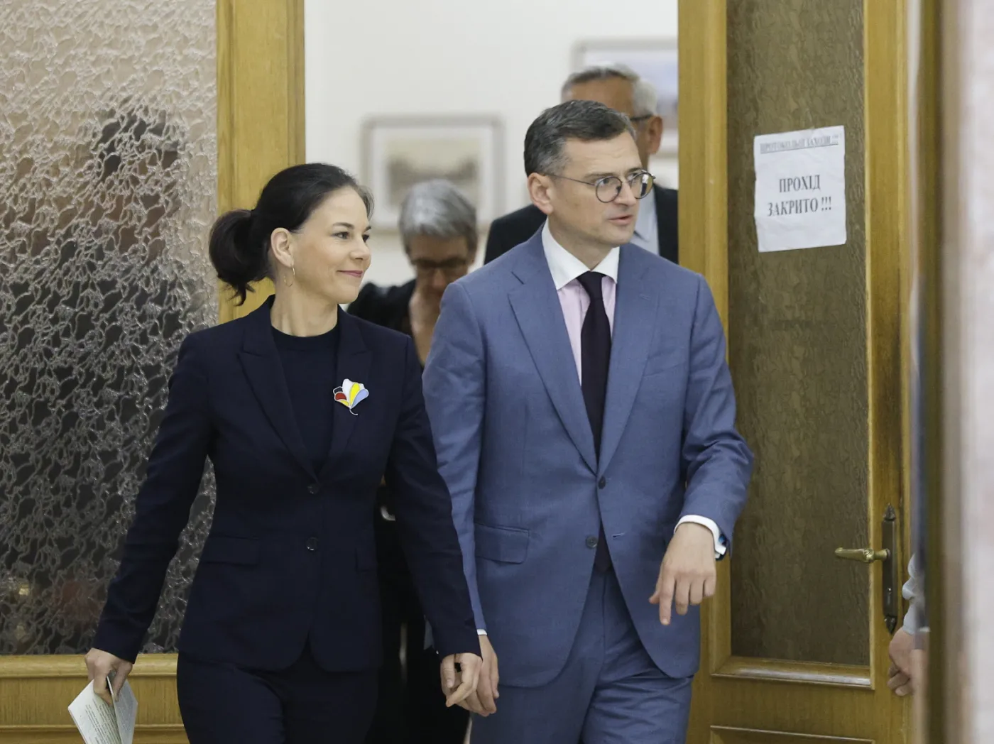 Annalena Baerbock i Dmytro Kułeba