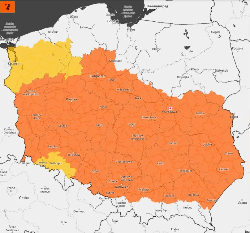 Alerty dla całej Polski. Upał, a potem gwałtowne załamanie pogody