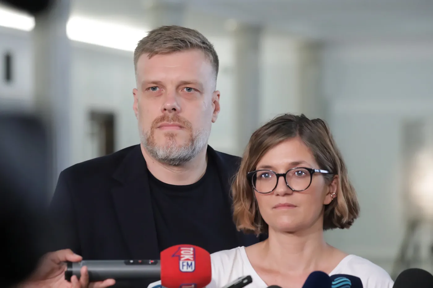 Adrian Zandberg i Magdalena Biejat