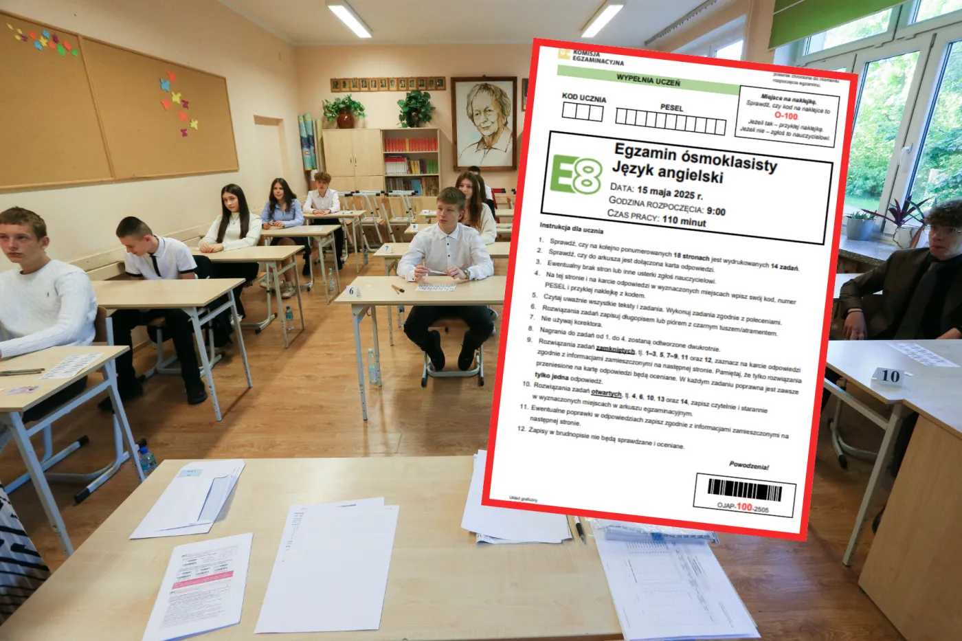 Egzamin ósmoklasisty 2025. Język angielski [ARKUSZE CKE]