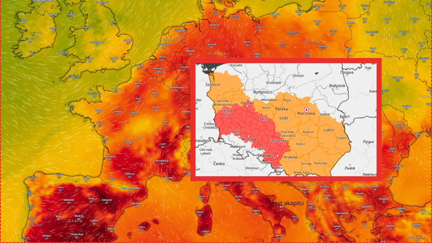 Prognoza pogody na poniedziałek, 23 czerwca. Upał, burze i olbrzymi grad