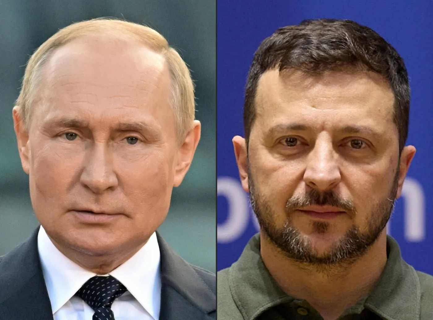 Władimir Putin i Wołodymyr Zełenski