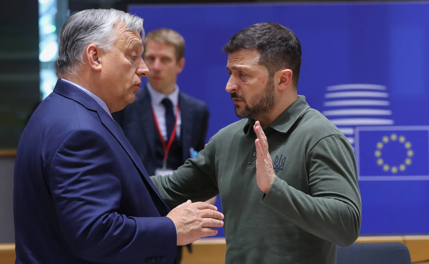 Viktor Orban i Wołodymyr Zełenski
