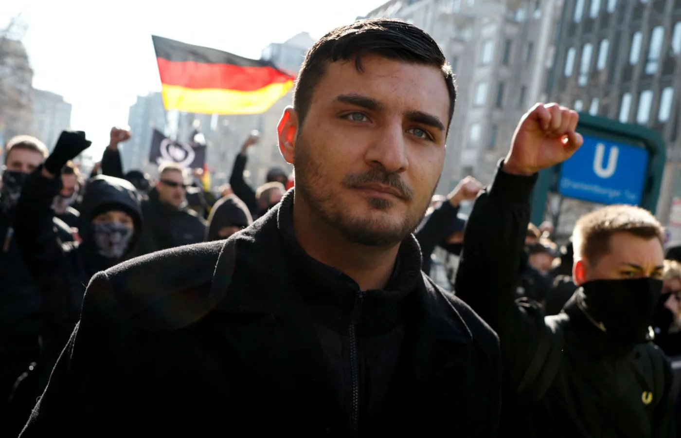 Marsz skrajnej prawicy w Berlinie