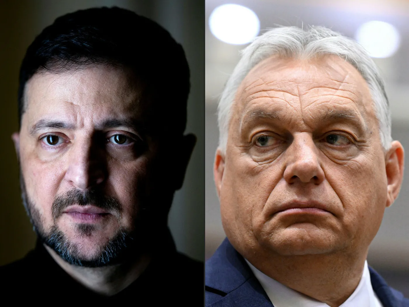 Wołodymyr Zełenski i Viktor Orban
