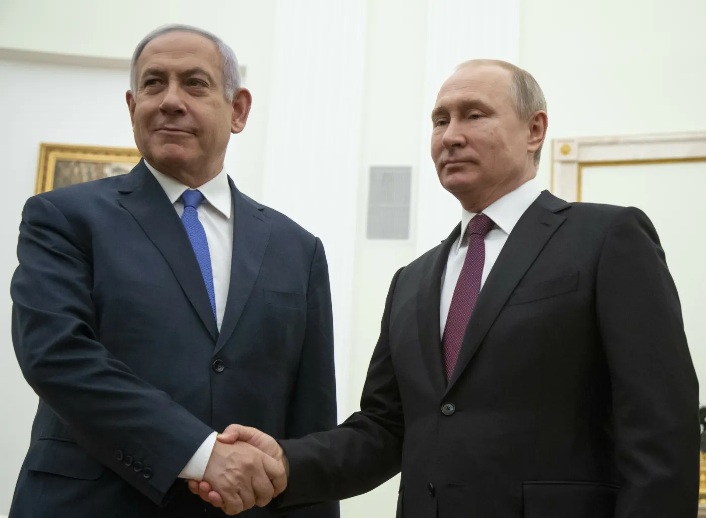 Benjamin Netanjahu i Władimir Putin