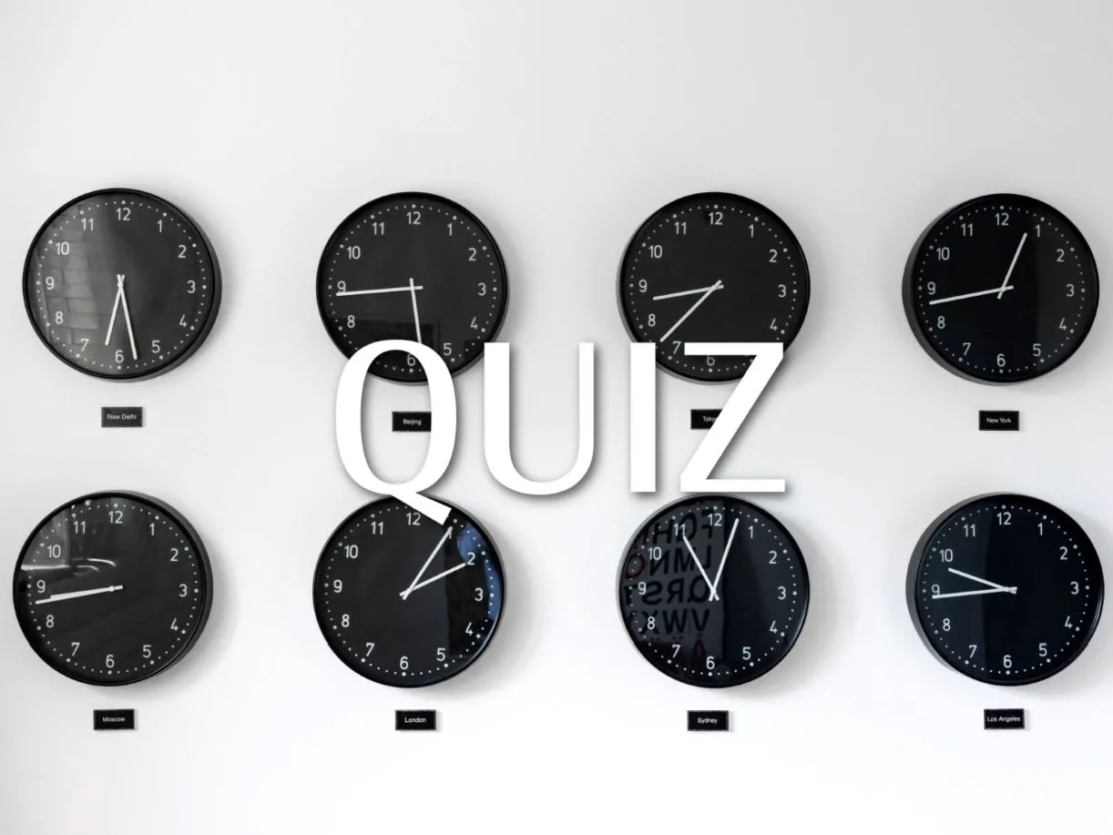 Która godzina jest w tym mieście? QUIZ ze stref czasowych