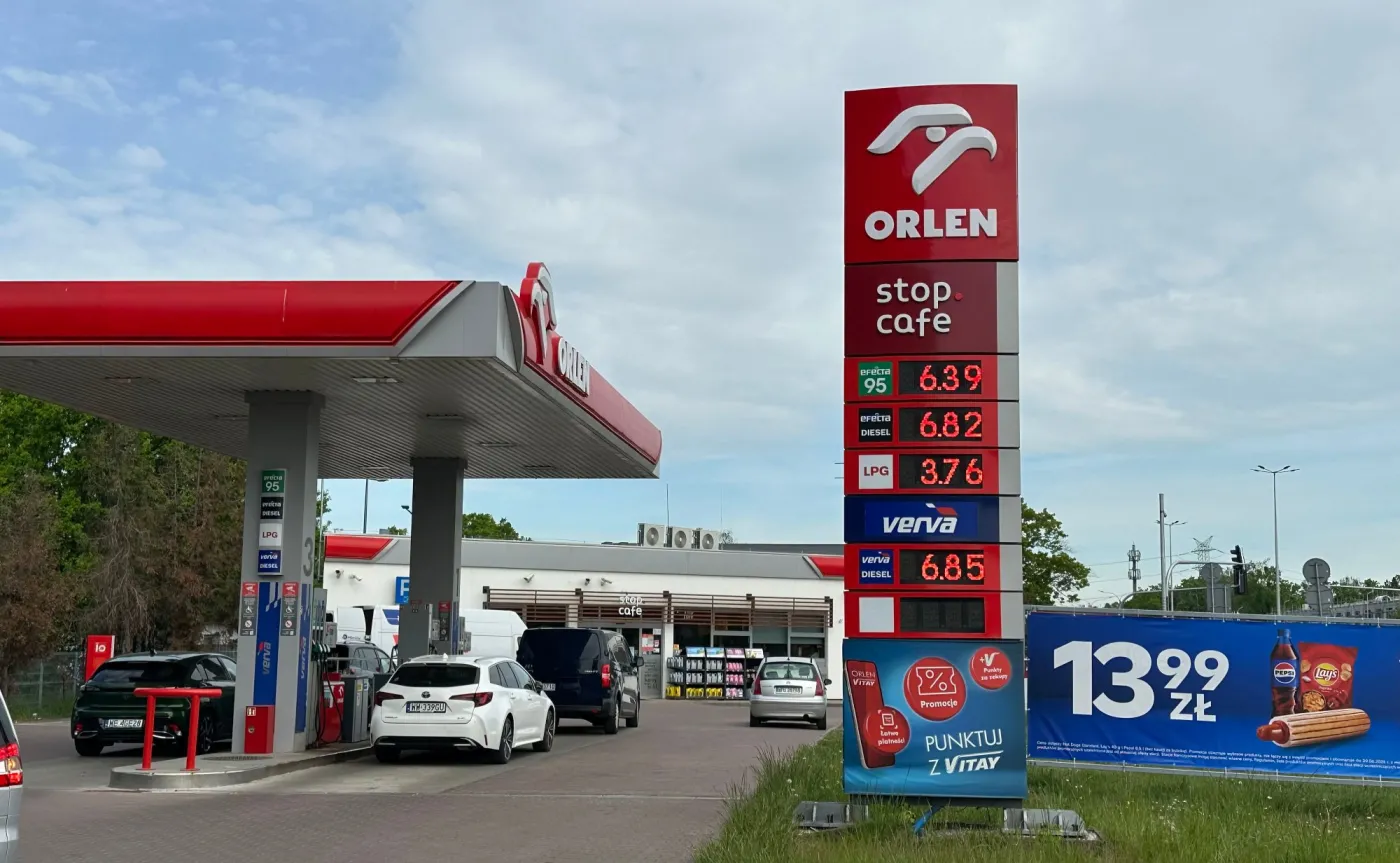 Stacja paliw Orlen - ceny 15.05.2026