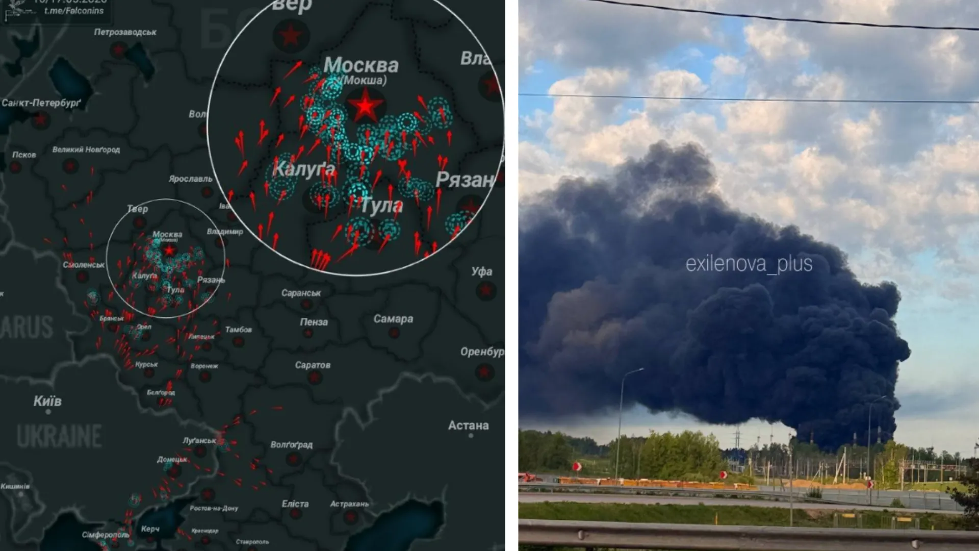 Potężny odwet za atak na Kijów. Ponad 500 dronów uderzyło w obwód moskiewski
