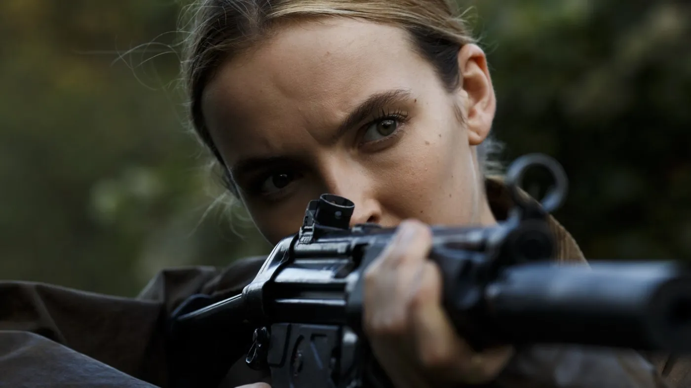 Jodie Comer w serialu "Obsesja Eve"