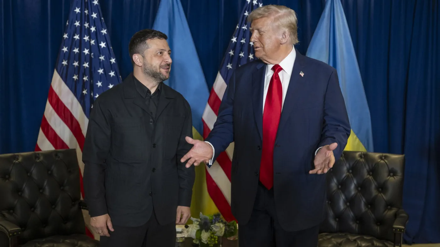 Donald Trump i Wołodymyr Zełenski