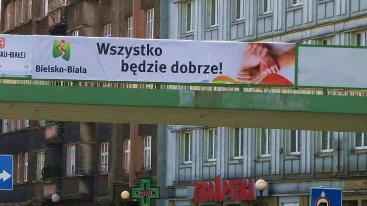 "Wszystko będzie dobrze". Bielsko-Biała dodaje otuchy mieszkańcom