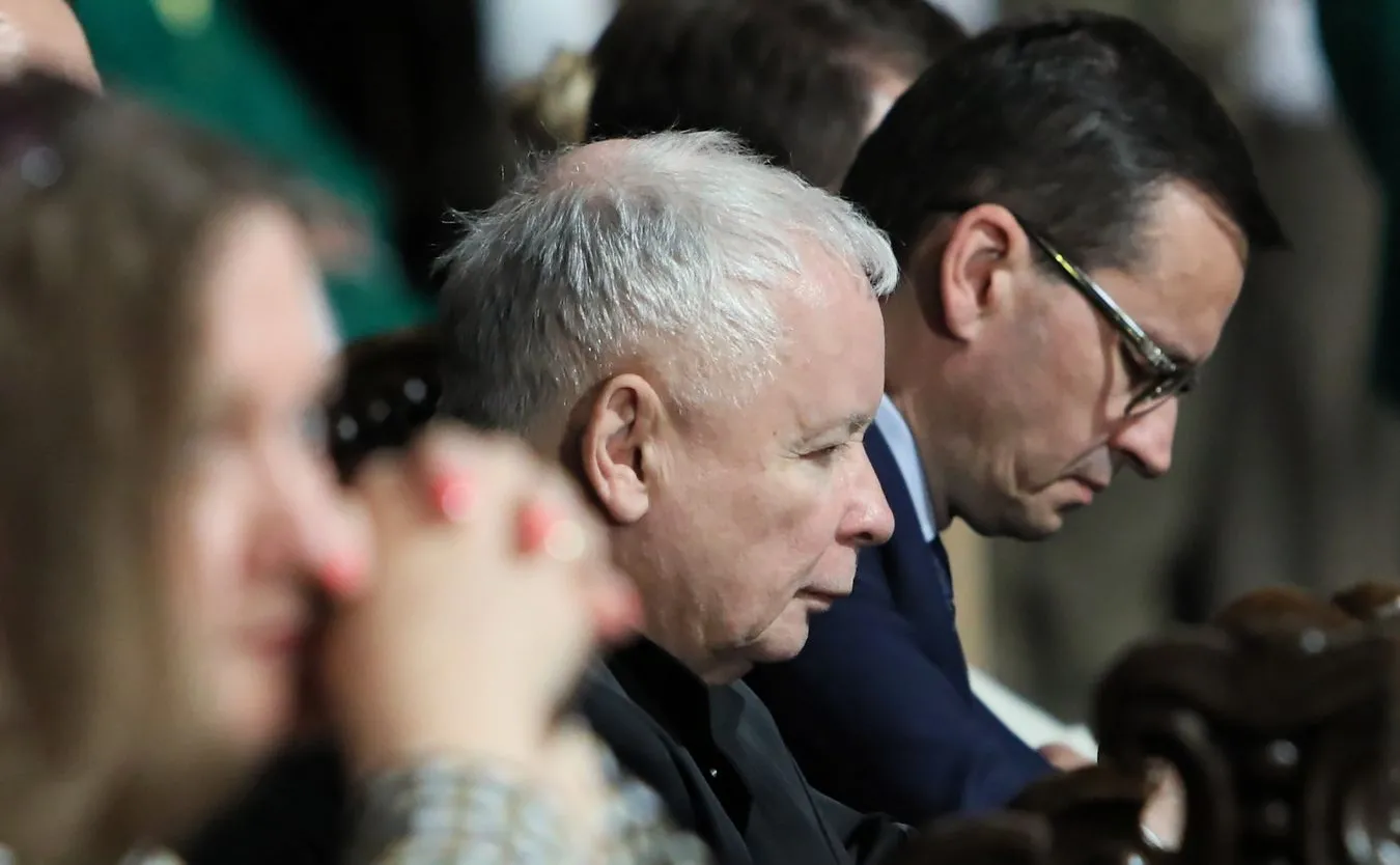 Prezes Jarosław Kaczyński i premier Mateusz Morawiecki