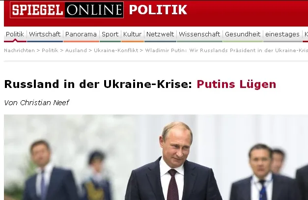 Niemiecki magazyn „Der Spiegel” obala kłamstwa Putina