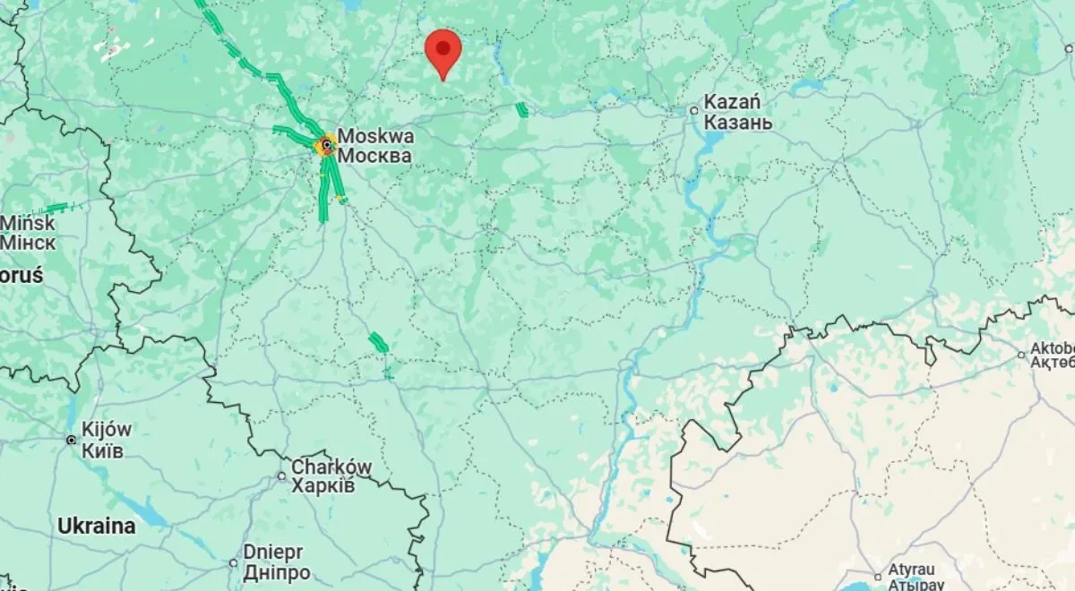 Szuja leży 300 km na północny wschód od Moskwy