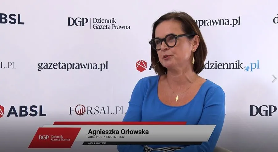 Agnieszka Orłowska wiceprezeska ABSL ds. ESG – Polskie firmy są w stanie wiele zyskać dzięki wdrożeniu standardów ESG.