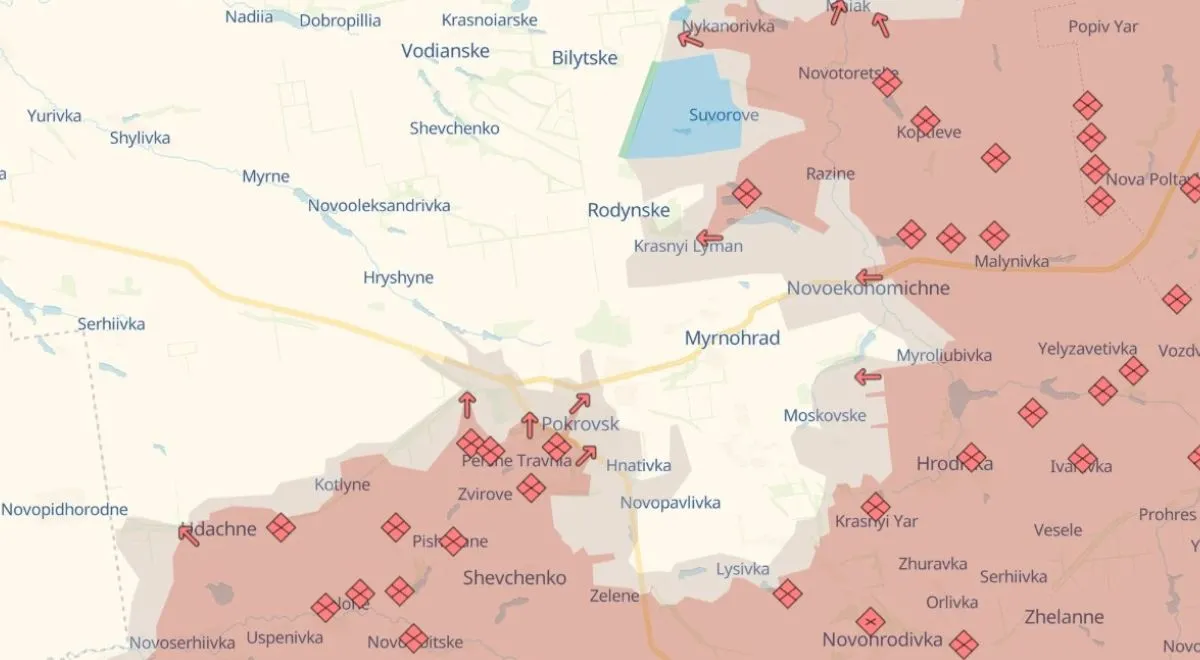 Sytuacja militarna wokół Pokrowska