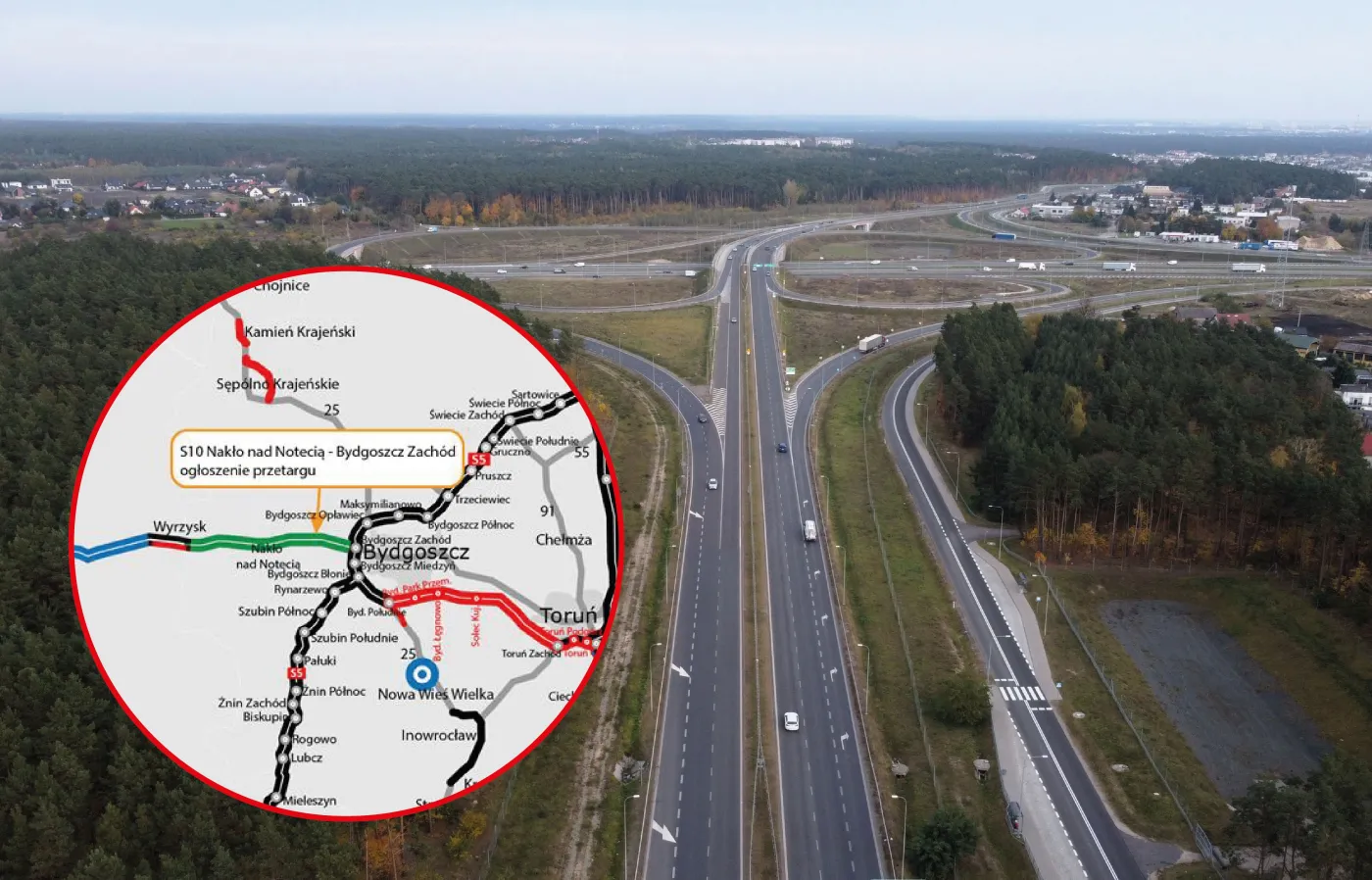 Strategiczna trasa dla Europy. Rusza przetarg na kolejny odcinek S10 [MAPA]