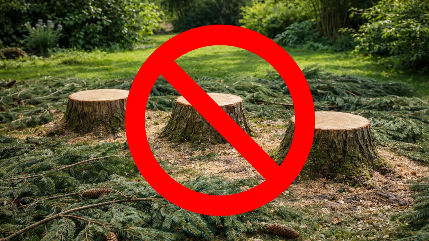 15 000 zł kary za wycięcie trzech świerków na własnej działce. Skąd taka wysoka kara?