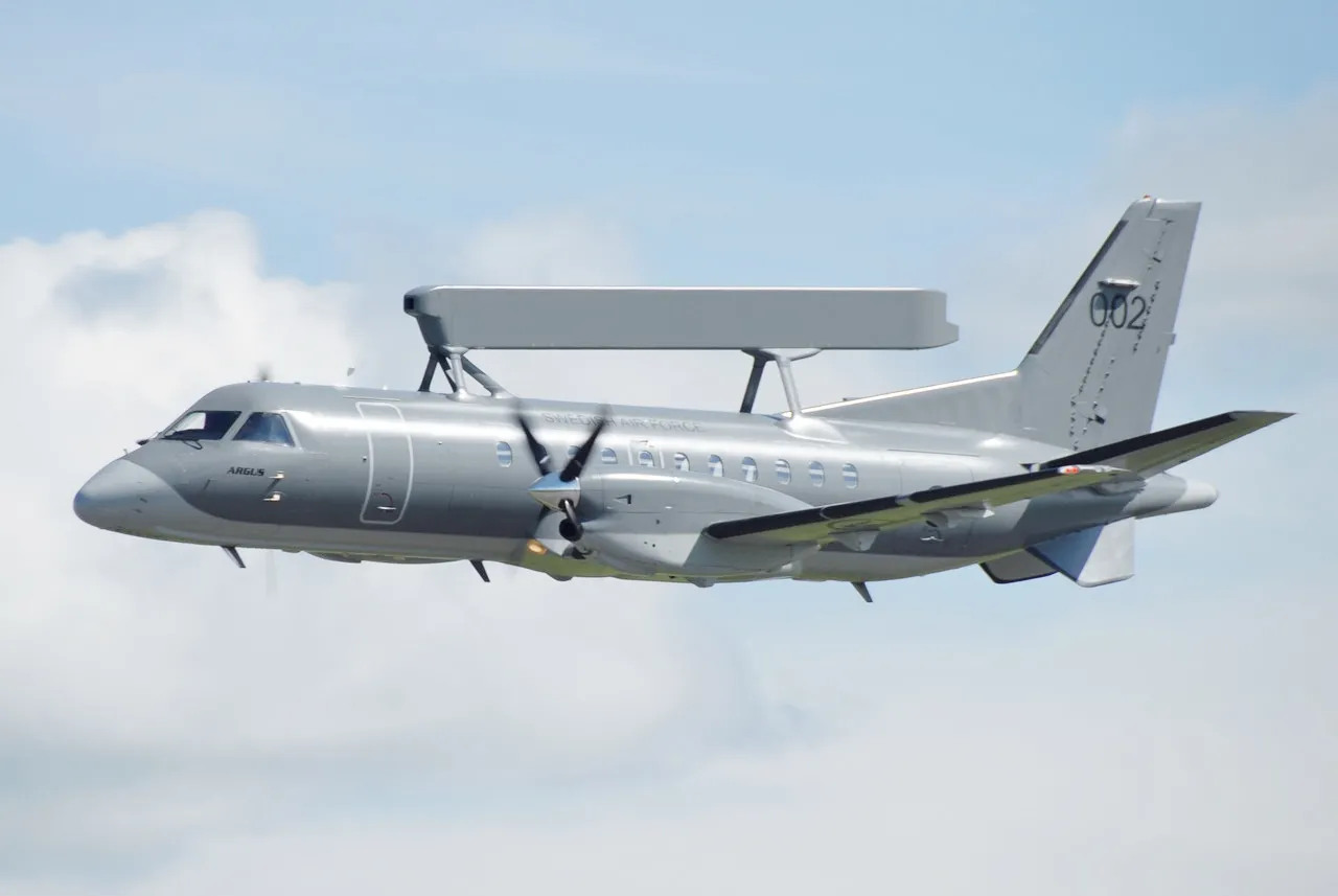 wojna w Ukrainie Saab 340 AEW&C dsmolot wczesnego ostrzegania siły powietrzne Ukrainy