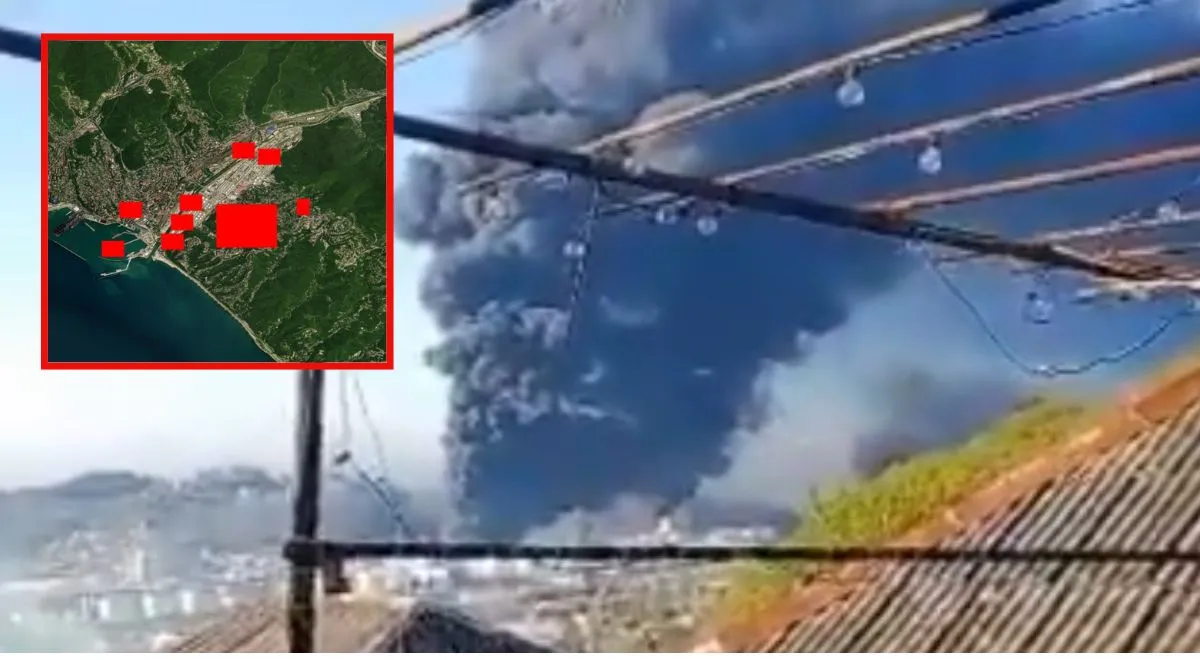 atak dronów Rosja Tuapse wojna w Ukrainie