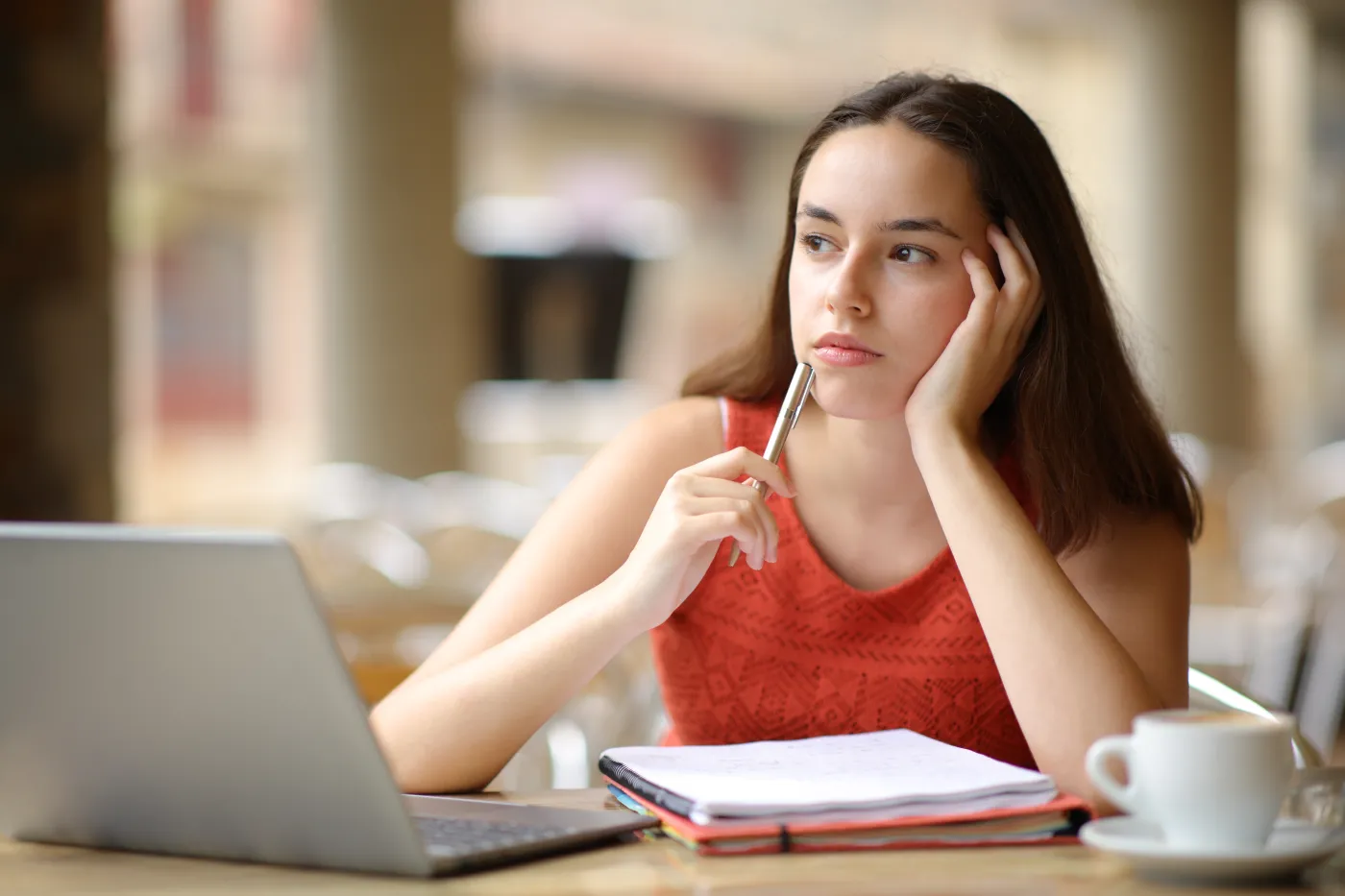 student, myśli, zamyślenie, studia, praca