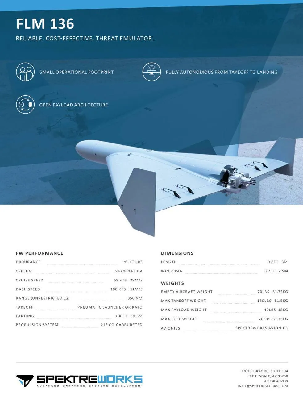 FLM-136 Dane techniczne