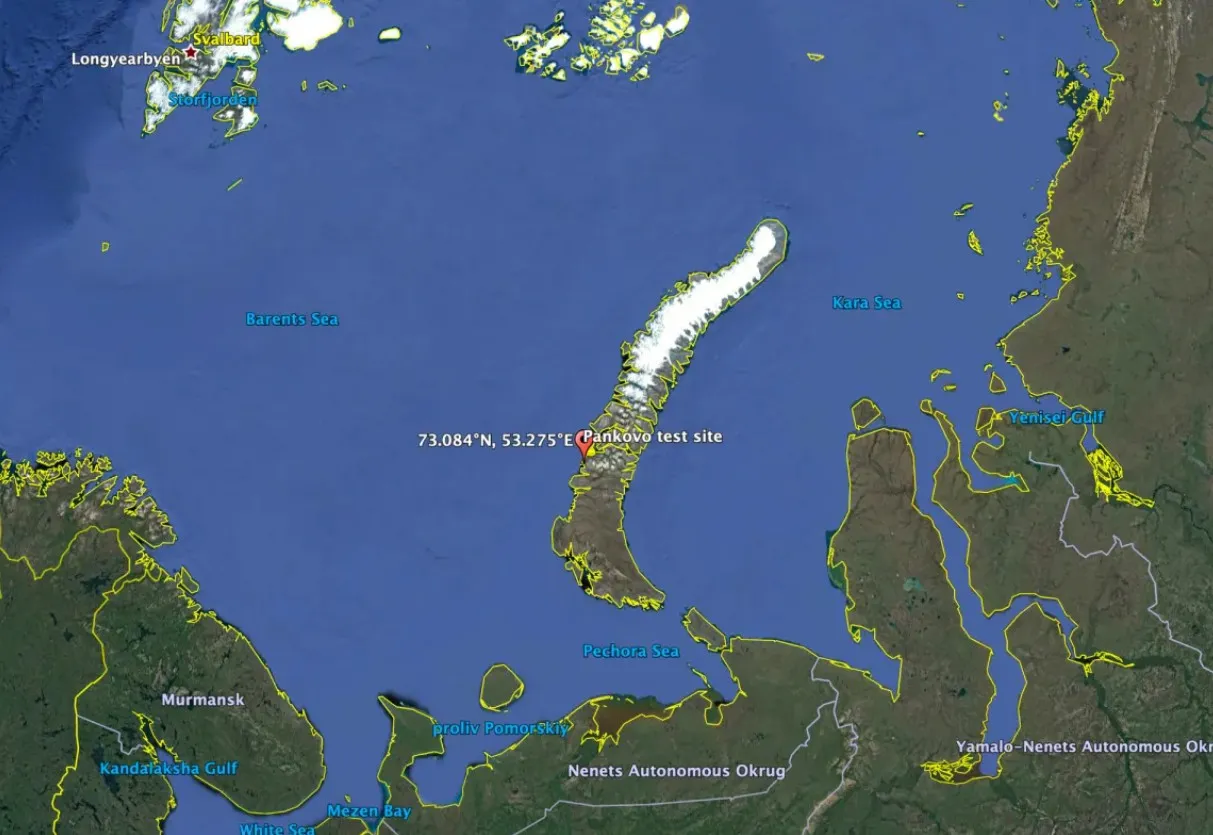 Poligon Pankowo znajduje się na Nowej Ziemi