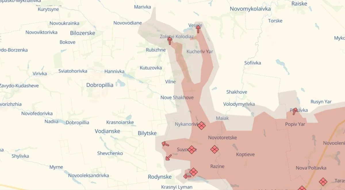 Sytuacja na froncie pod Pokrowskiem