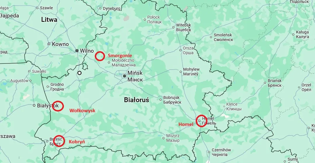 Rejony umocnione na Białorusi