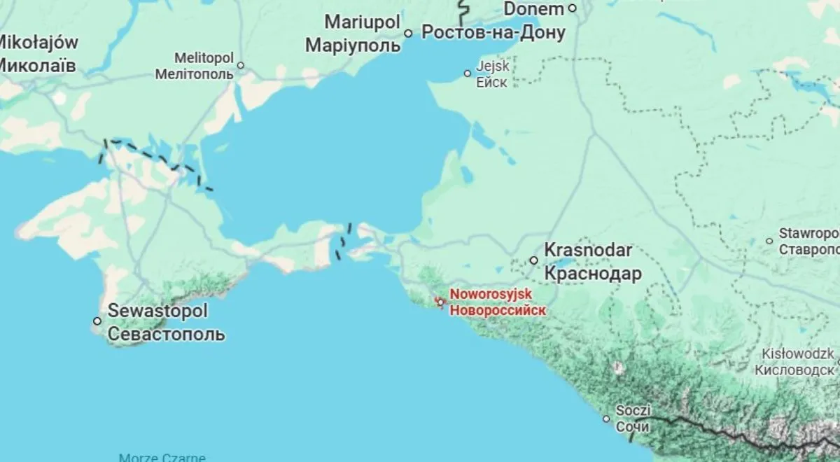Do ataku doszło pod Noworosyjskiem