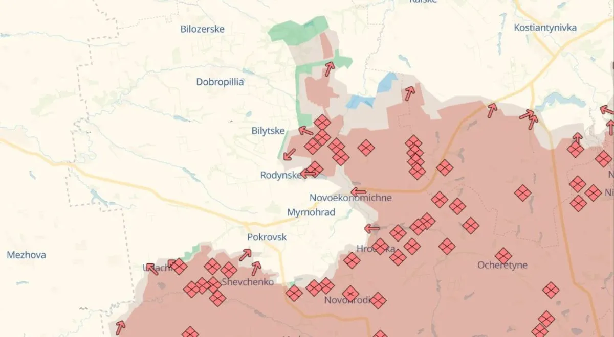 Sytuacja pod Pokrowskiem (16.09.2025)