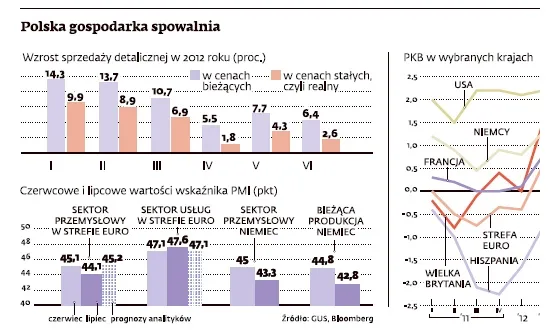 Polska gospodarka nie pogrąża się recesji. To tylko spowolnienie