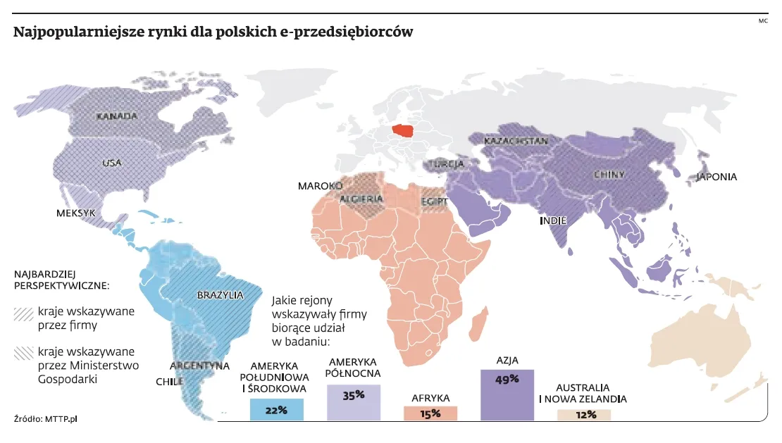Polskie firmy internetowe podbijają nawet egzotyczne rynki