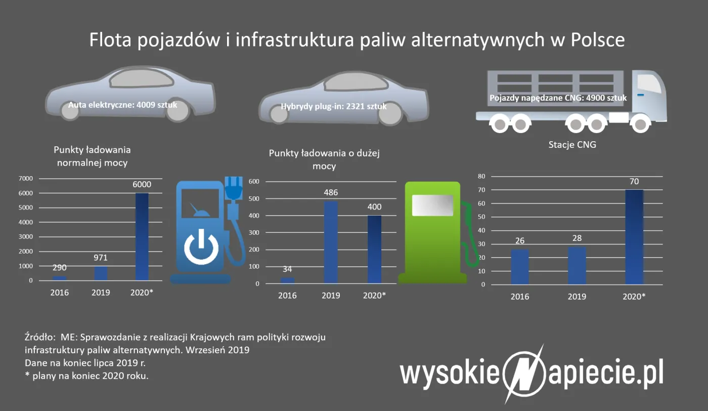Szybkie stacje ładowania samochodów elektrycznych w Polsce pączkują. Gorzej z resztą