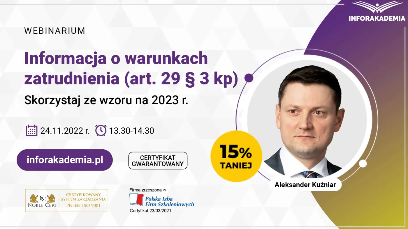 warunki zatrudnienia